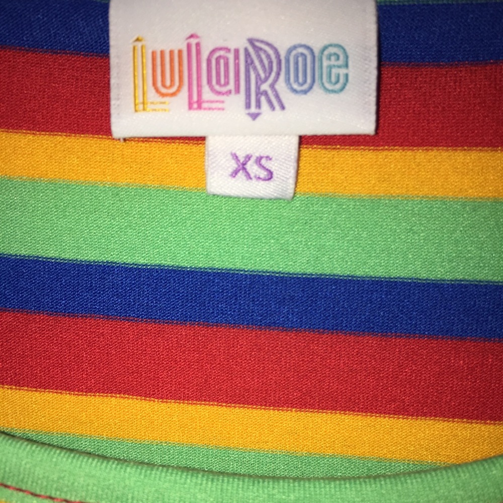 🆕NEW LuLaRoe GIGI XS FITS SIZE 2-4 STRIPED TOP - Picture 4 of 6